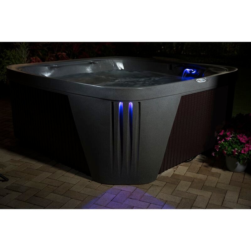 Spas Aquarest, équipés de pompes Jacuzzi, spa carré 6 places, 45 jets, prêt à l'emploi, avec ozonateur