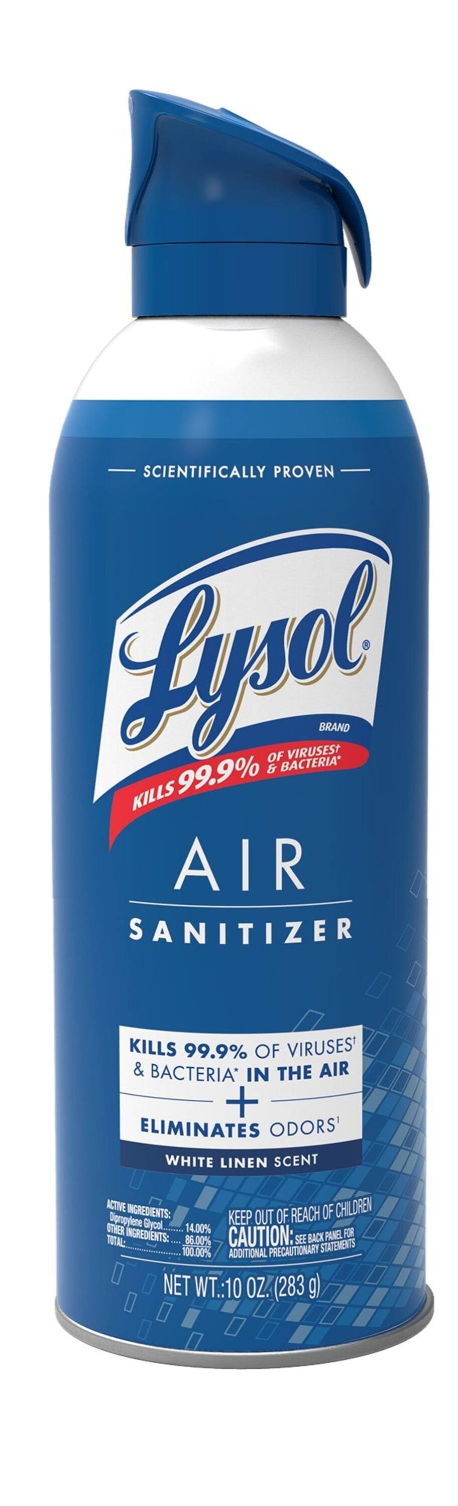 Lysol Air Sanitizer, White Linen Scent - 10 oz
