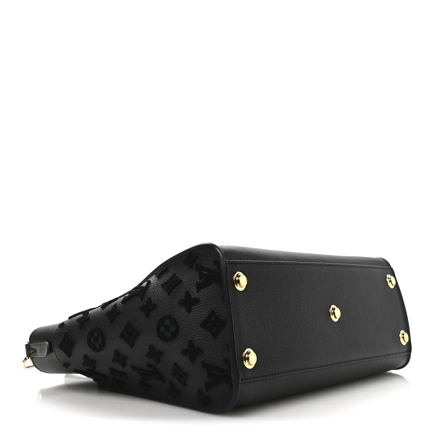 Calfskin Monogram Tufting On My Side Black