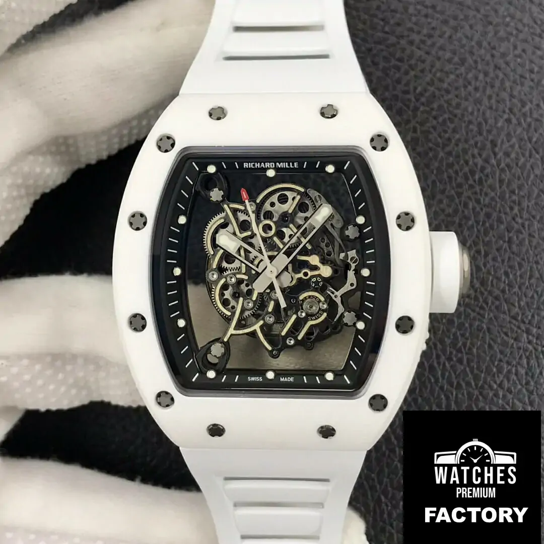 Richard Mille RM055 ZF Factory White Strap