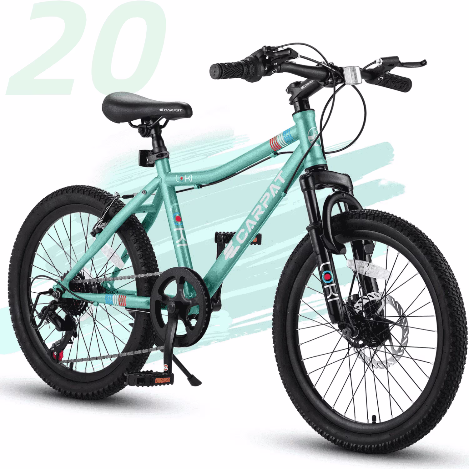 Ambifirner 20 City Bike with Adjustable Saddle & Kickstand Steel Frame