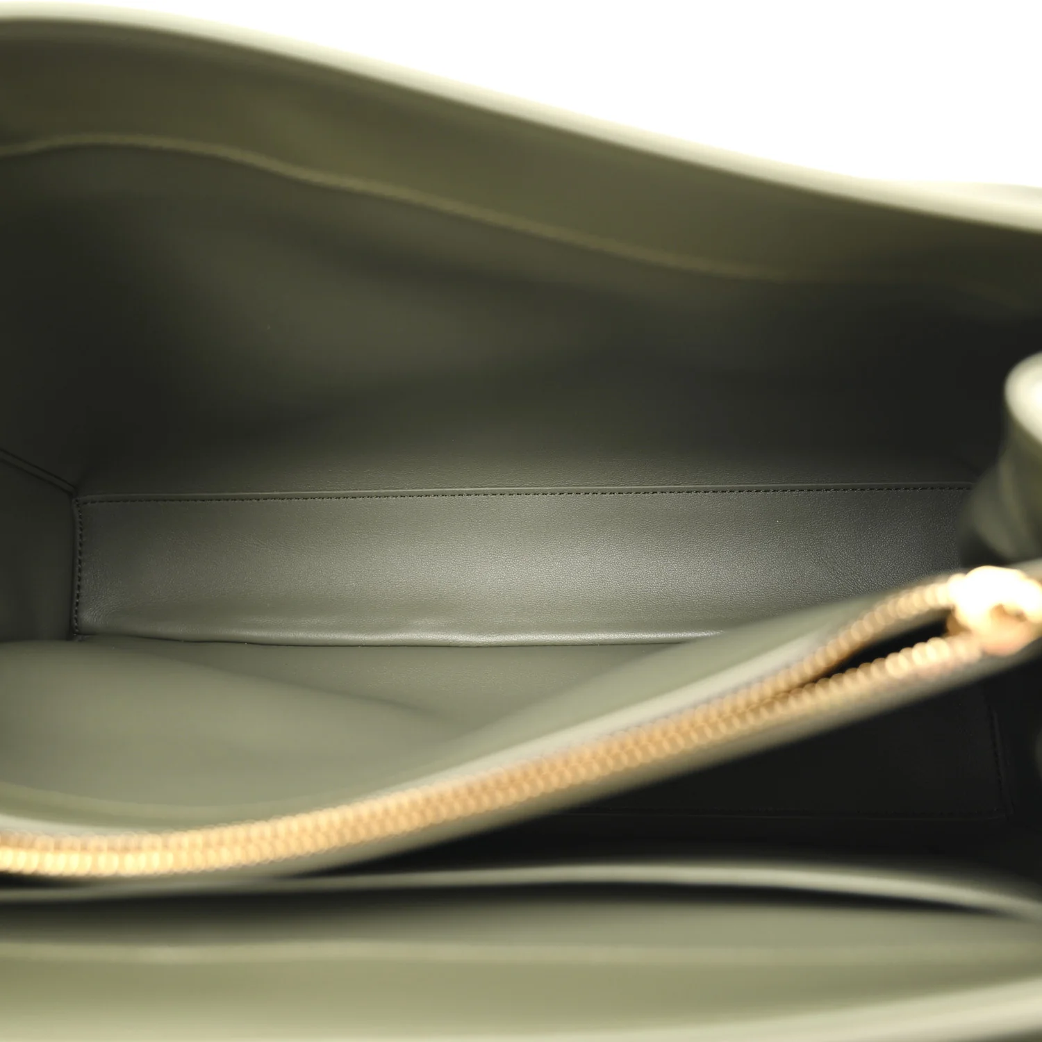 Satinated Calfskin Medium 16 Top Handle Bag Sage