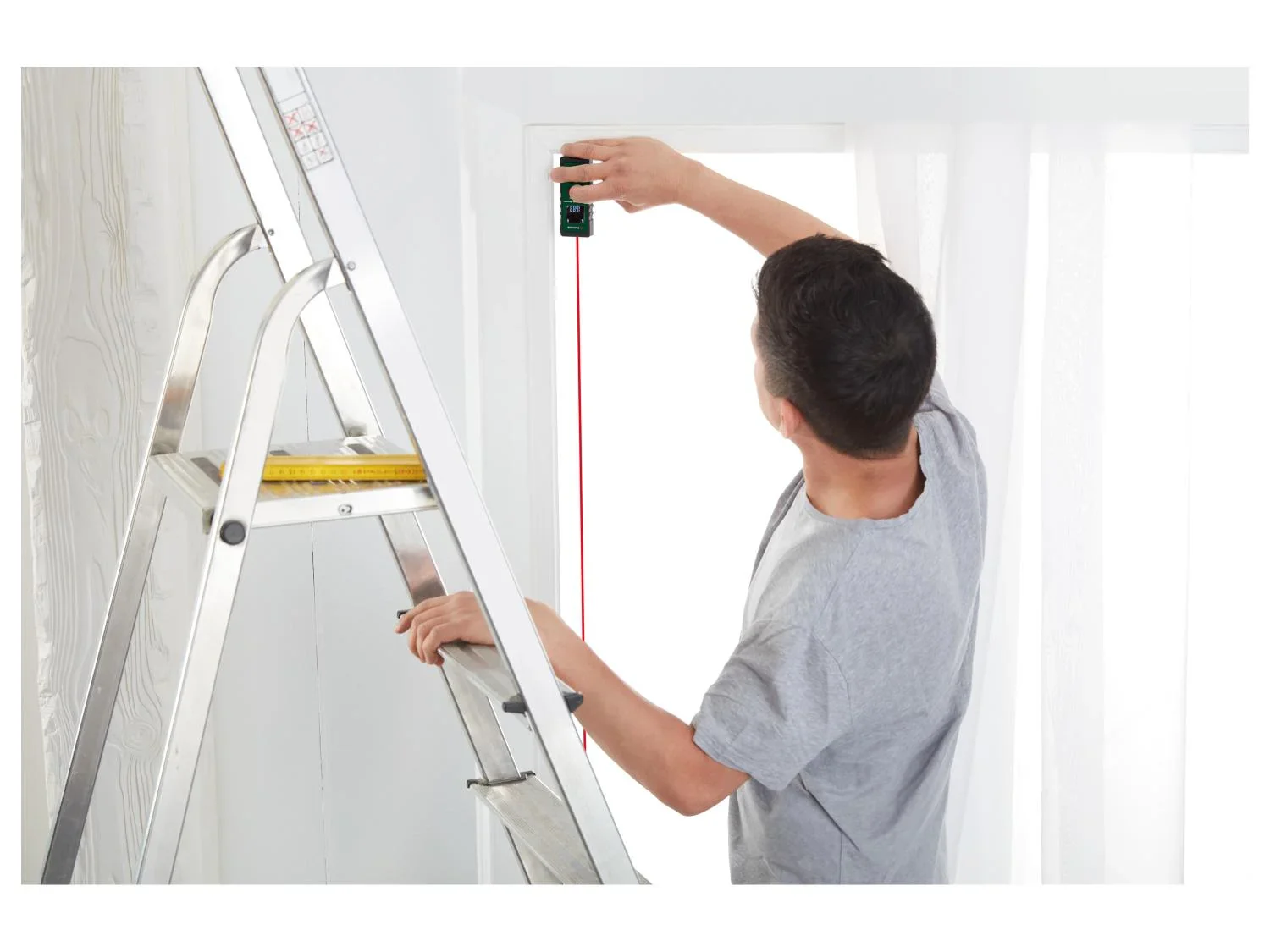PARKSIDE Tlmtre laser PLEM 20 B6, 20 m ou Niveau laser en croix PKLL 7 F7, rouge, 7 m