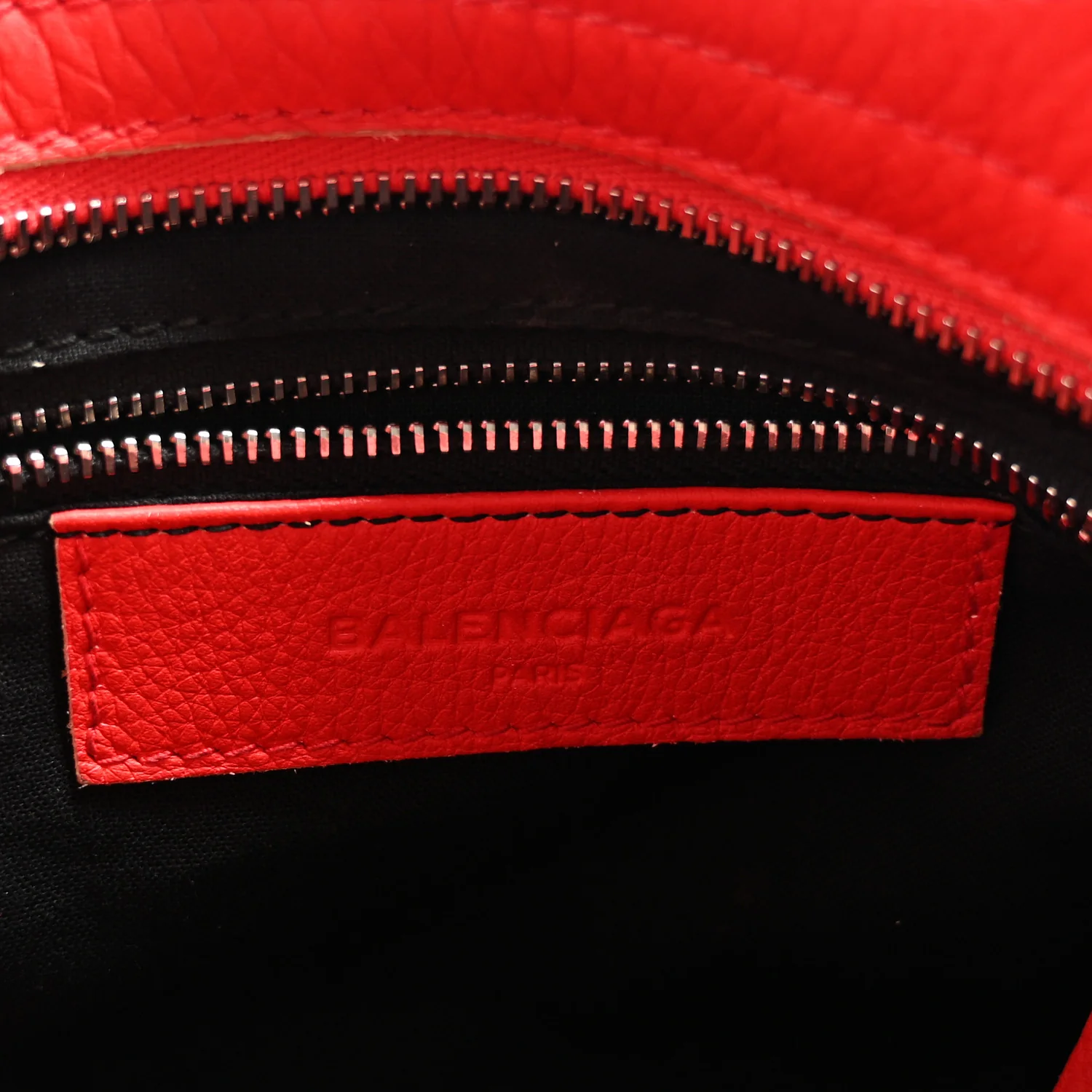 Supple Grained Calfskin Classic Silver Hardware Highlight Mini City Rouge Fraise