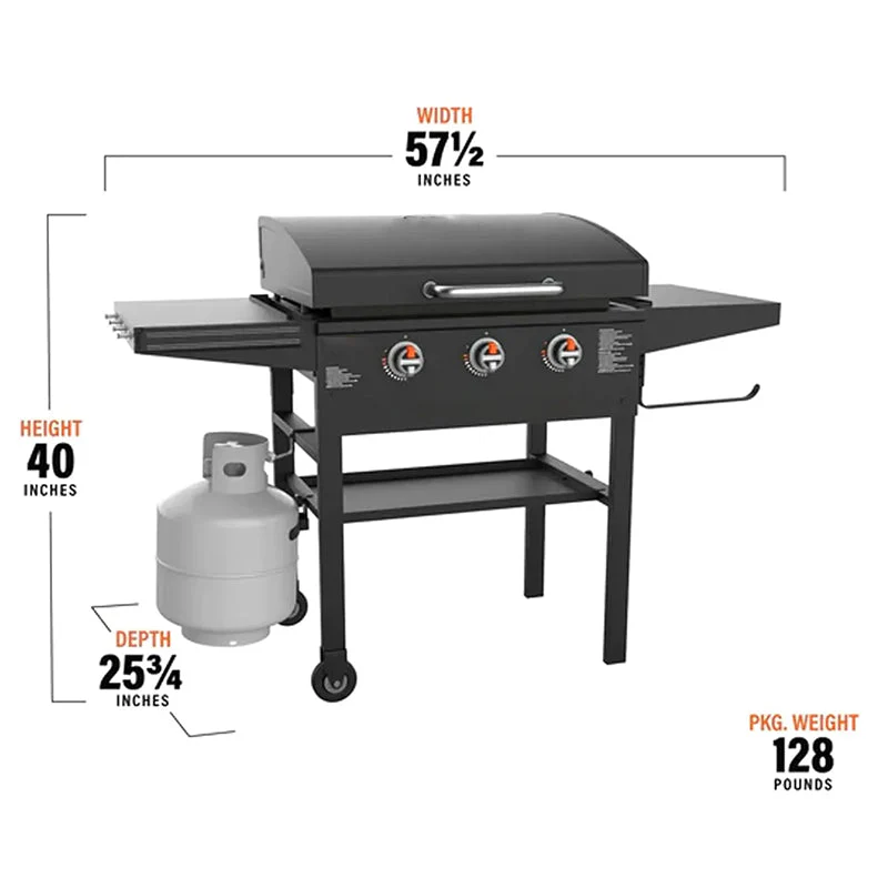 Griddle 2080 with Hood XL Griddle Original 3-Burner Outdoor Flat Top Grill.Griddle Accessories. Seasoning. and Wholesalehome Gloves and Cloth