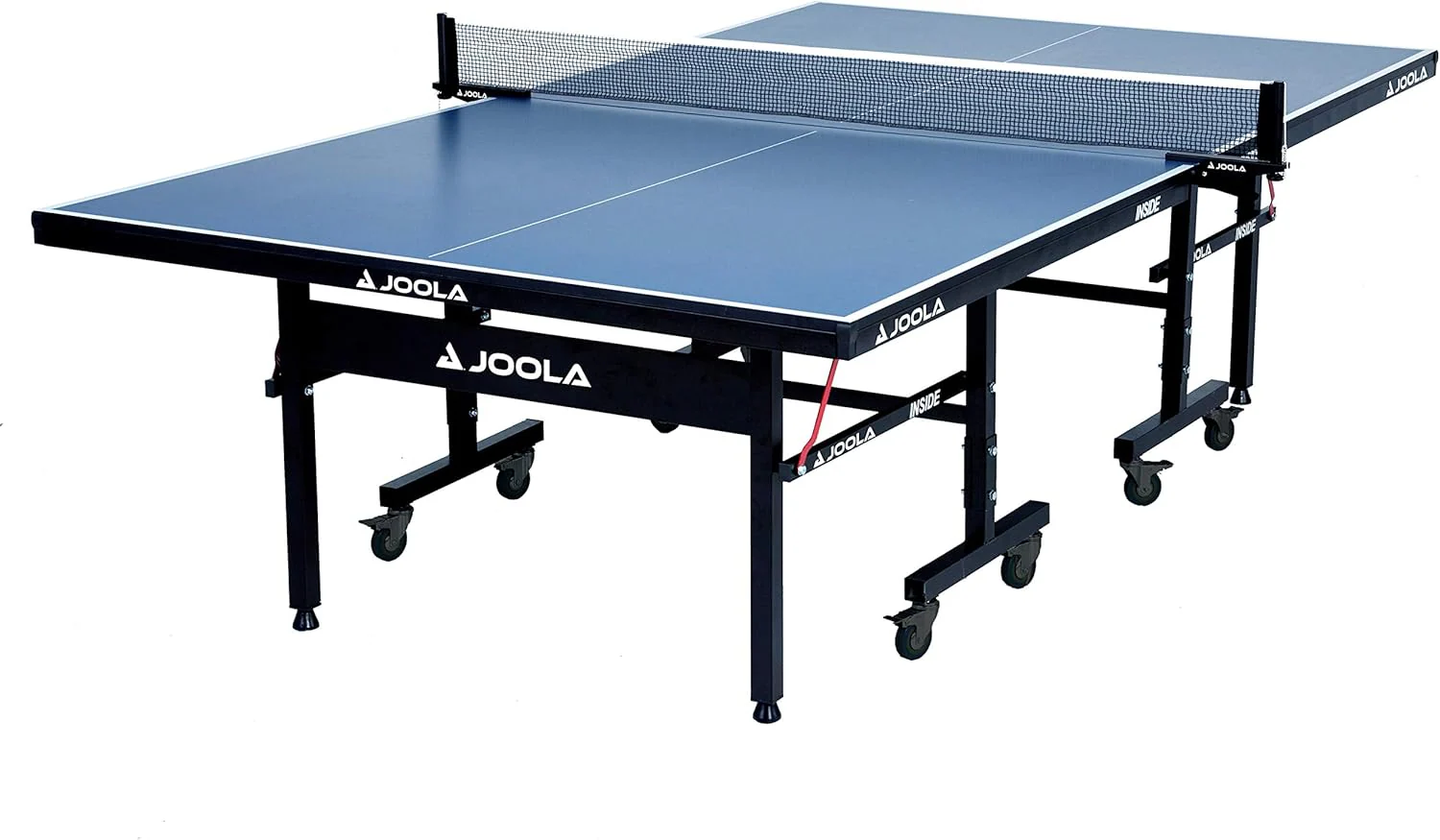 Table de ping-pong d'intérieur professionnelle en MDF avec filet et poteaux à fixation rapide - Montage facile en 10 minutes - Qualité tournoi - Pliable avec mode solo