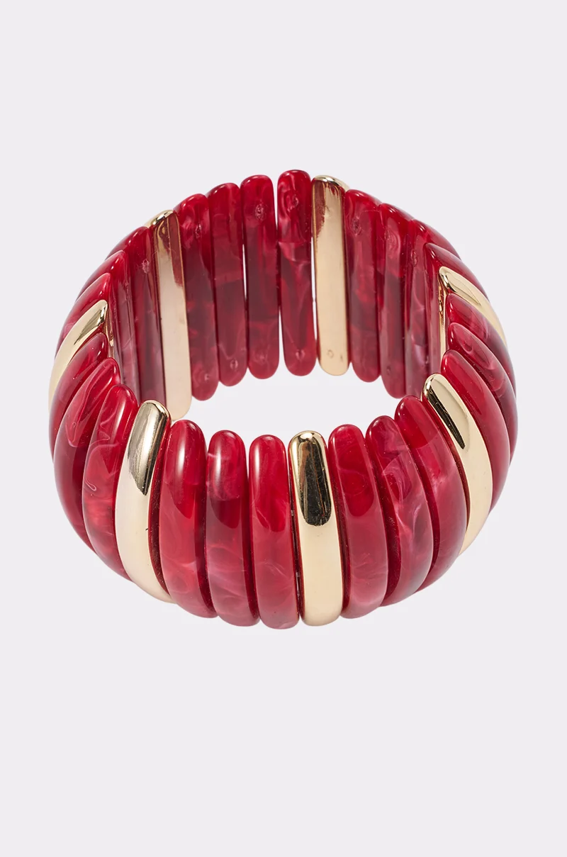 DISC BRACELET IN RED - Akira Store