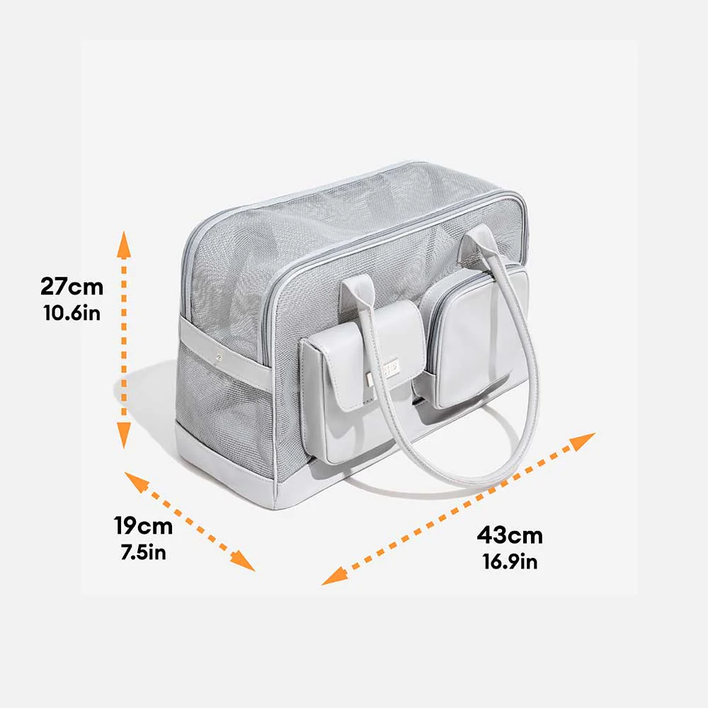 Lightweight Breathable Dog Cat Carrier Mesh Safe Pet Carrier - Urban Ease