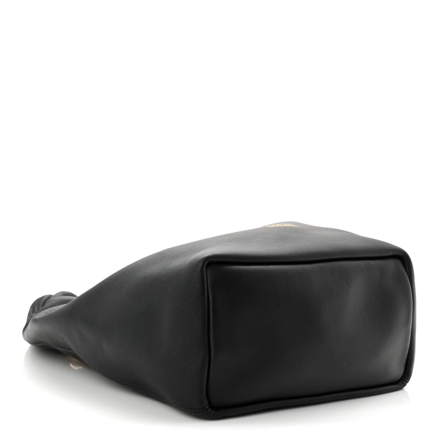 Buttery Nappa Lambskin Small Squeeze Bag Black