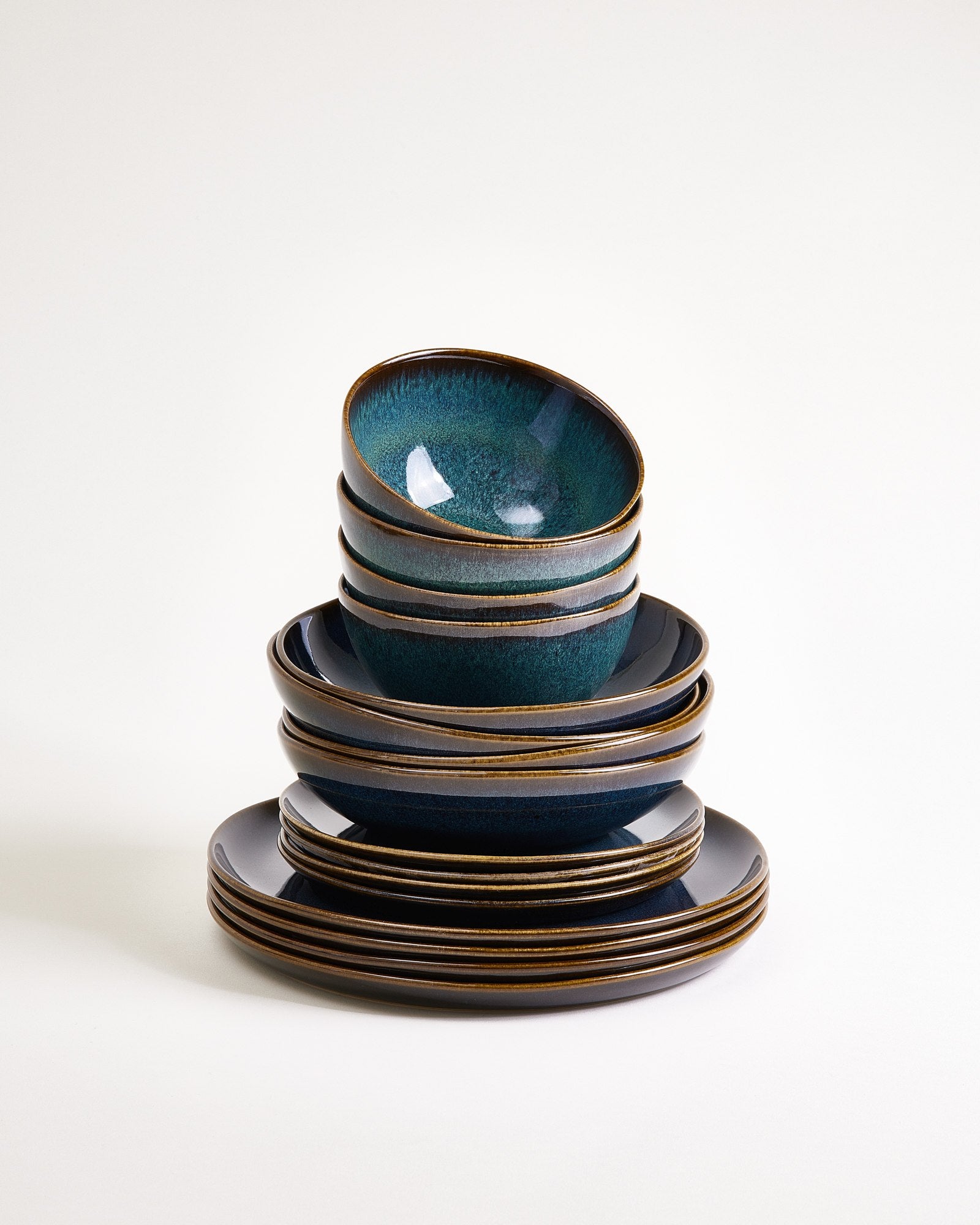 MELIDES - TABLEWARE SET OCEANBLUE 16 PIECES