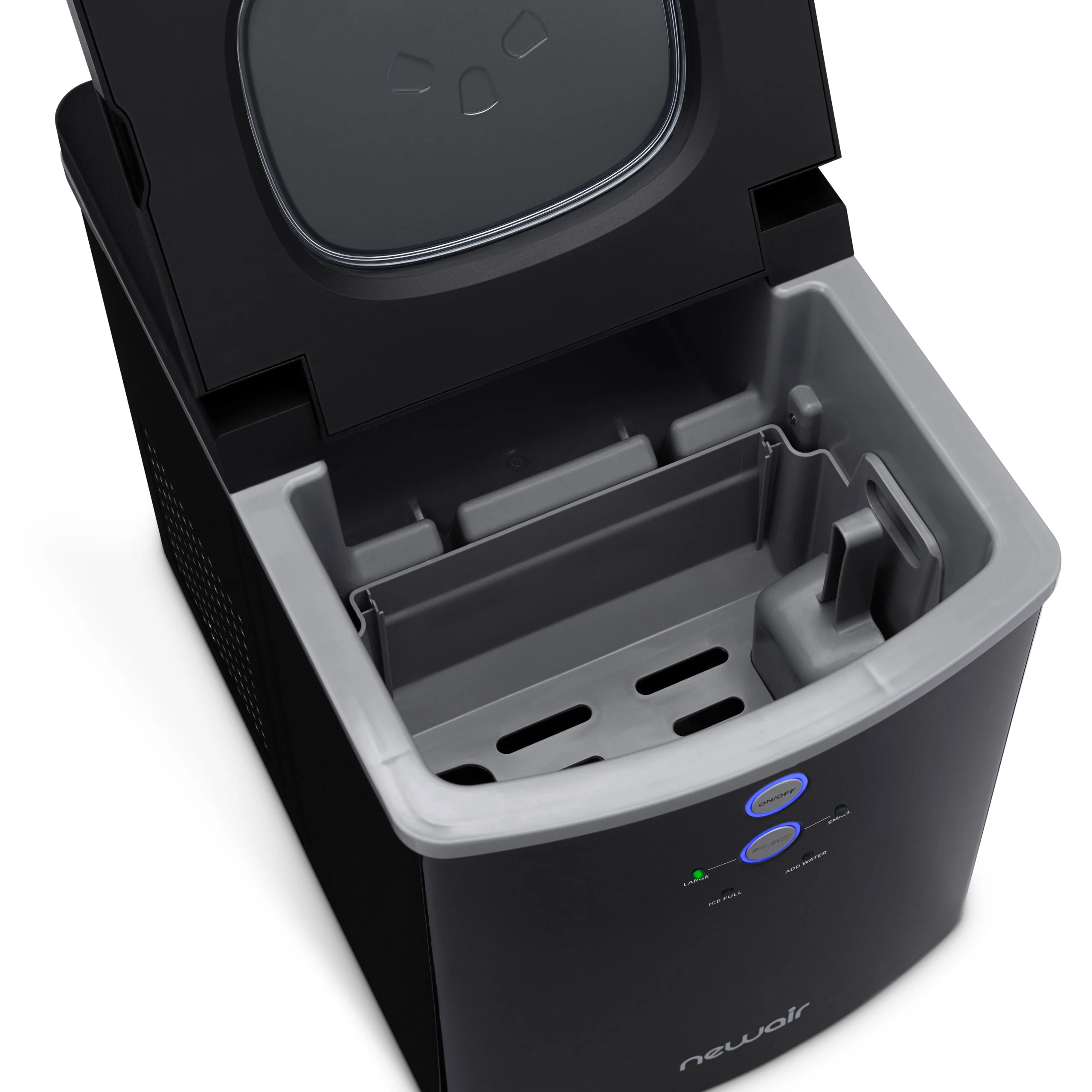 Newair Countertop Ice Maker. Bullet Ice, 33 lbs/day - Black