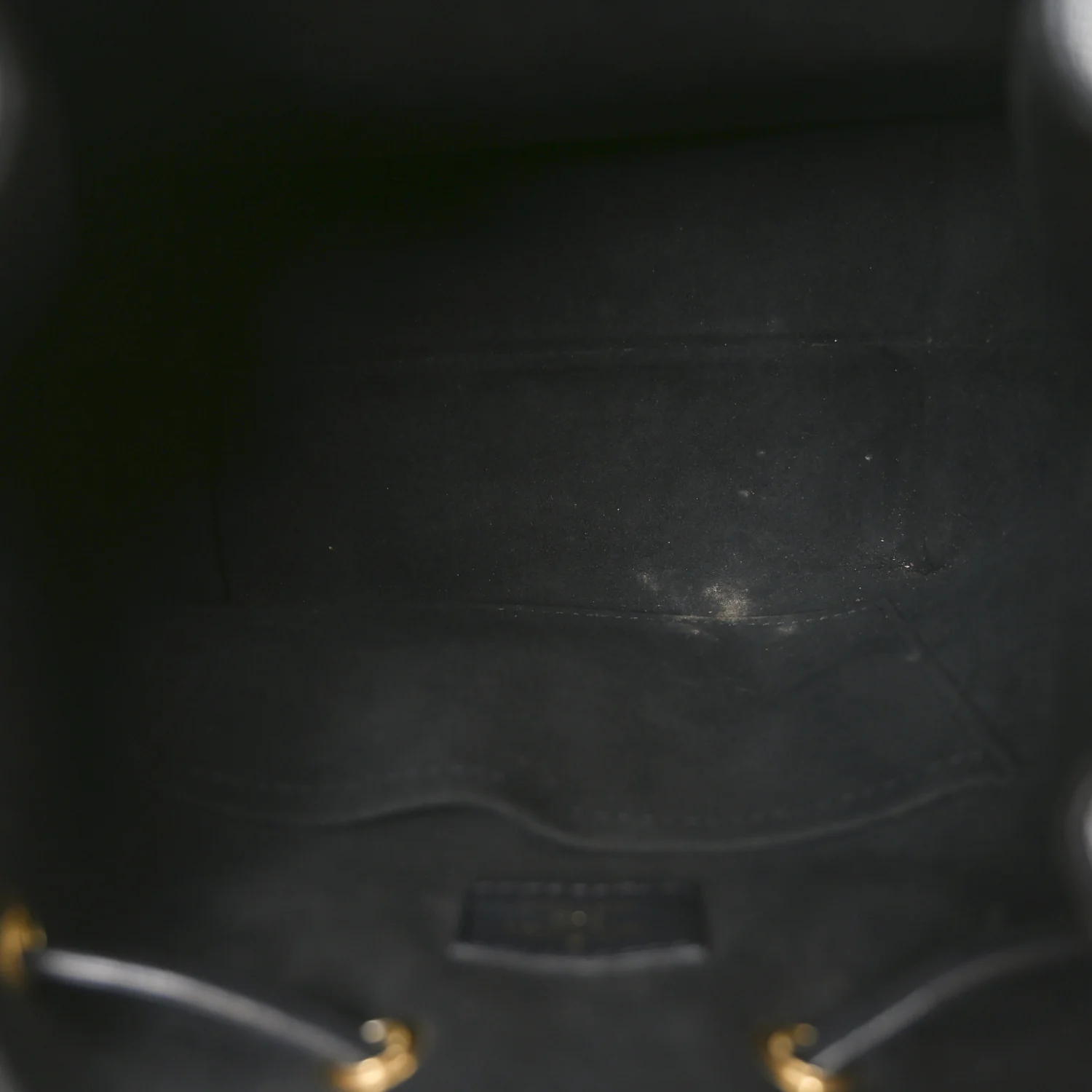 Calfskin Lockme Bucket MM Black