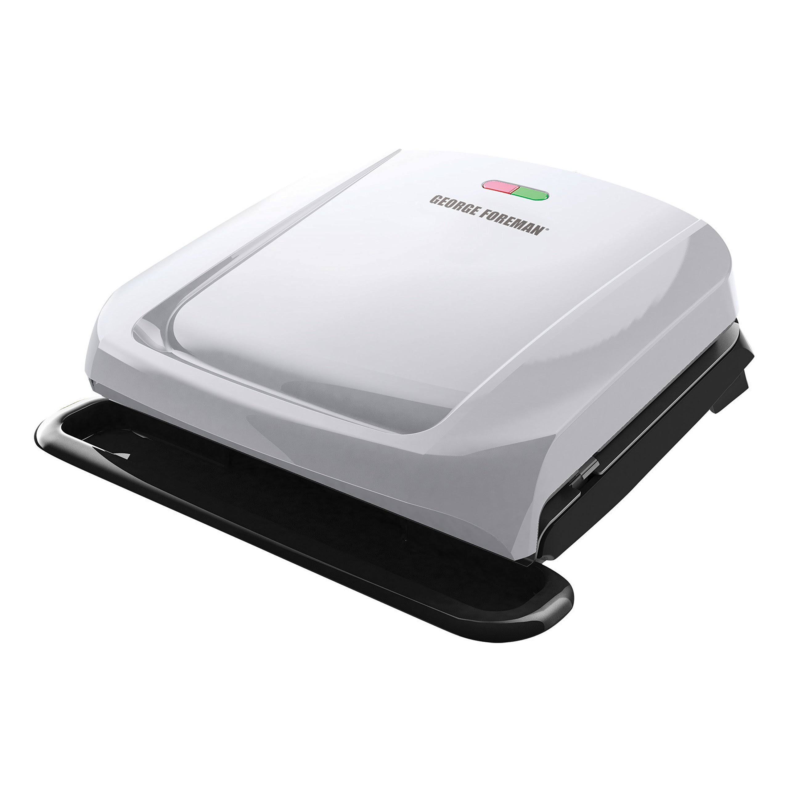 George Foreman GRP1060P 4-Serving Removable Plate Grill, Platinum