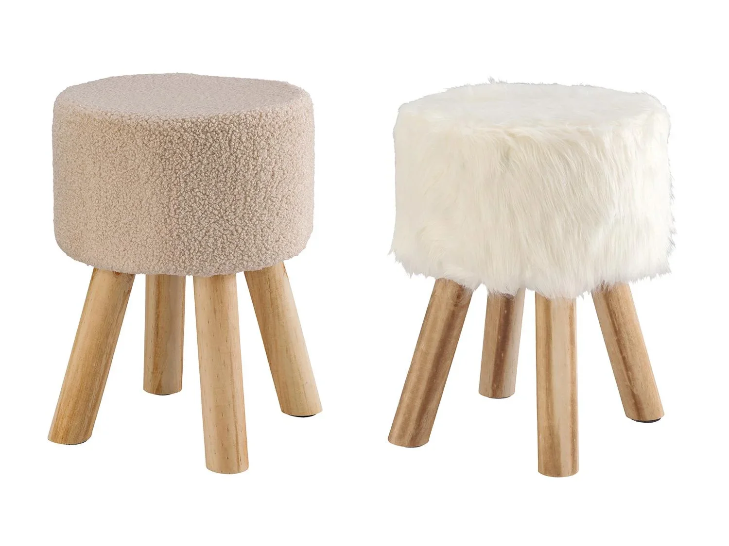 LIVARNO Tabouret avec peluche
