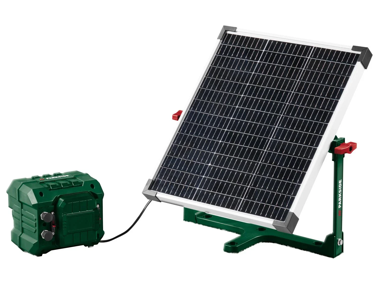 PARKSIDE Station de recharge solaire sans fil pour tondeuse robot PASLM 25 A1, 20 V