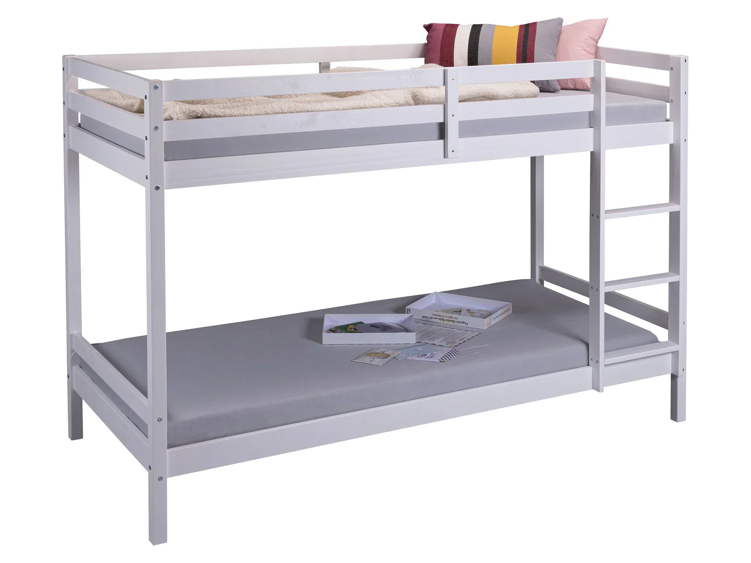 Inter Link Lit superpos enfant, laqu blanc