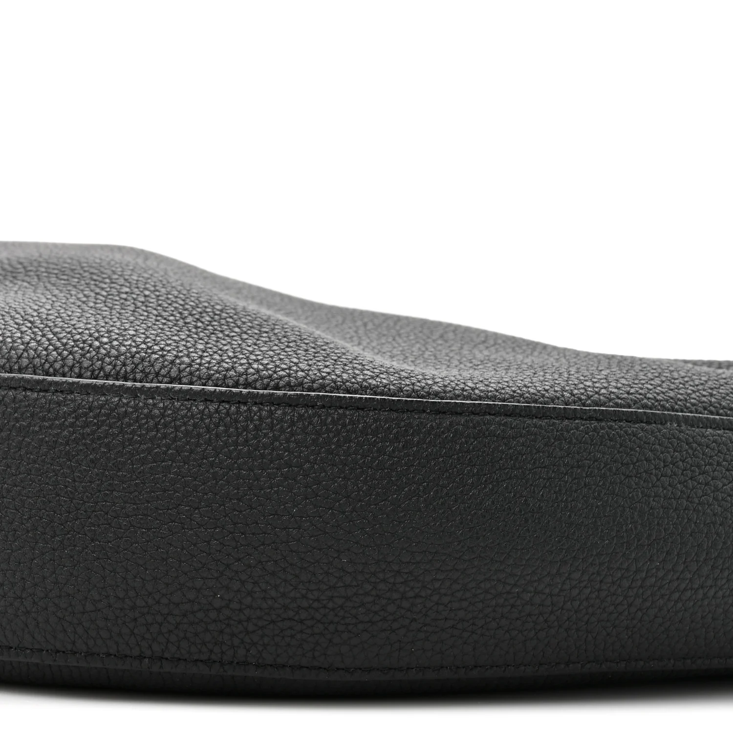 Pebbled Calfskin Augustina Hobo Black