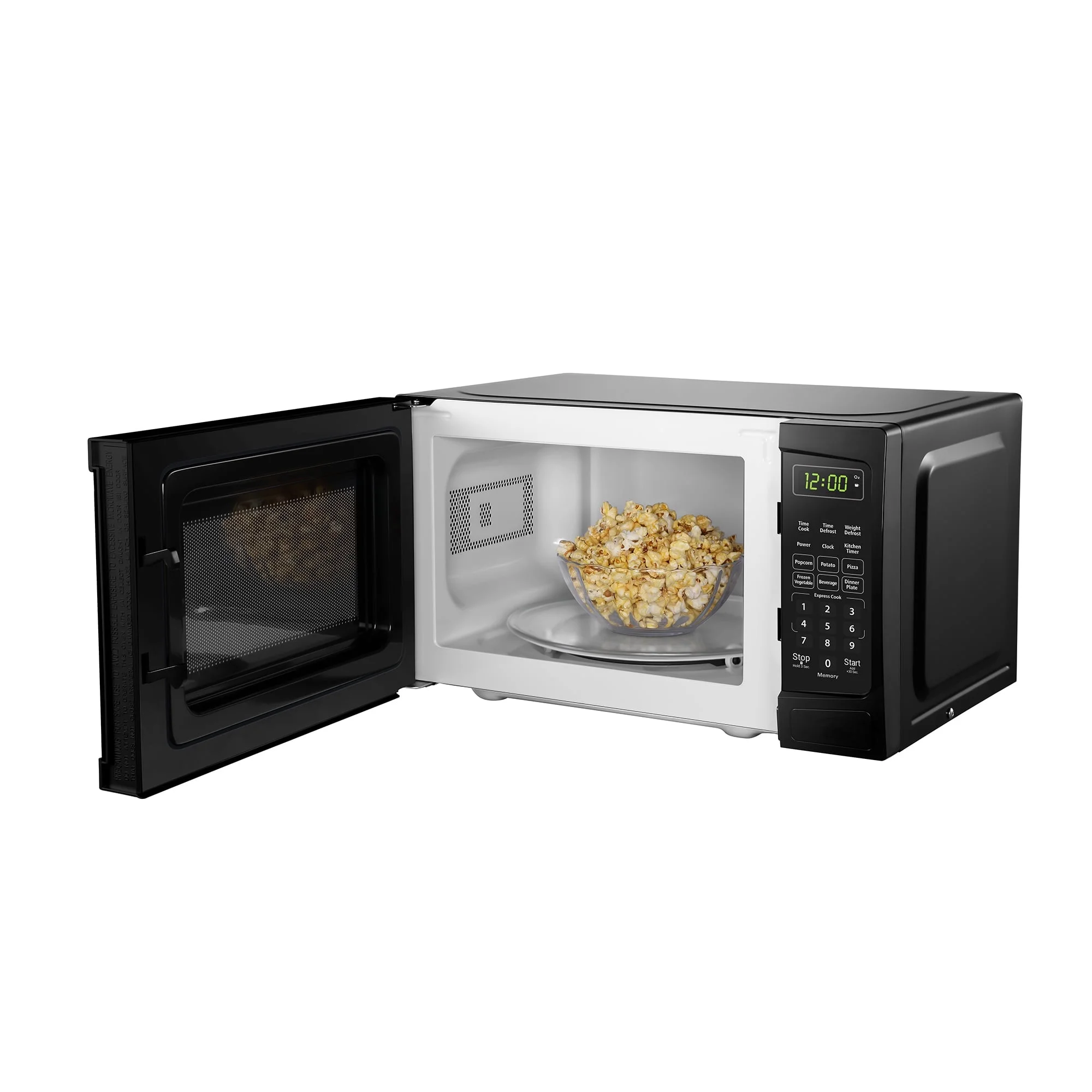 700W 0.7 Cubic Feet Convenient User-Friendly Countertop Microwave, Black(Black) - Image 8