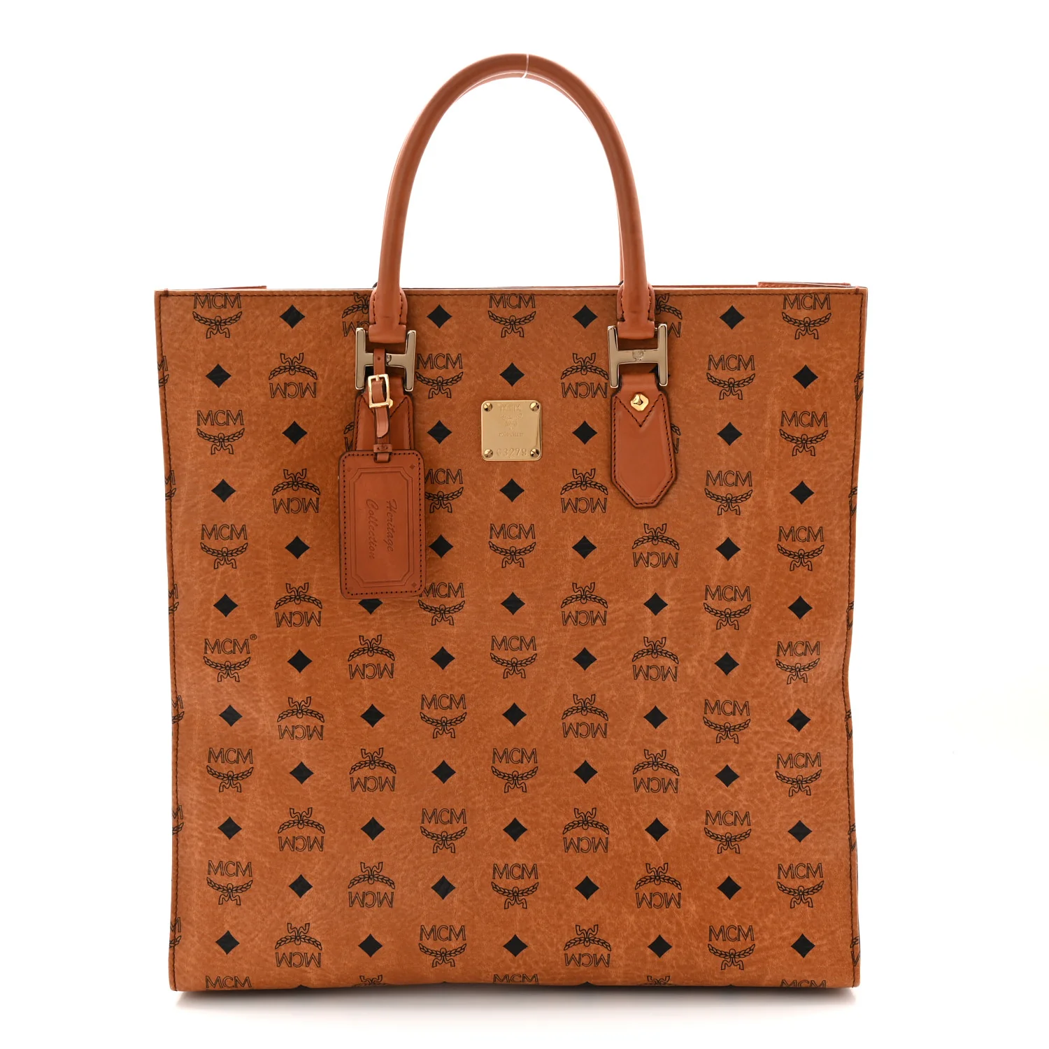Visetos Large Munchen Tote Cognac