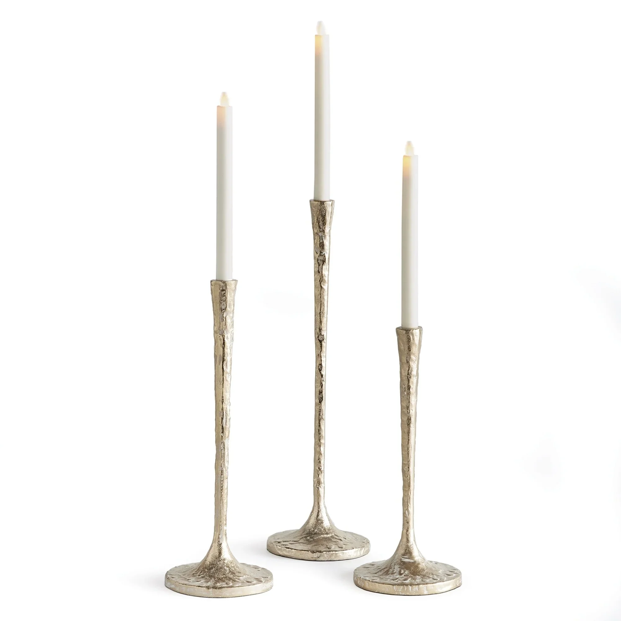 Napa Home & Garden Burke Taper Holders Set of 3 Antique Brass