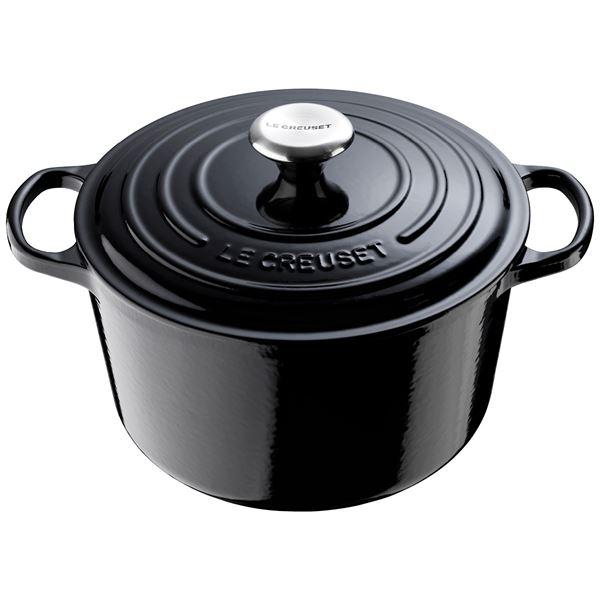 Signature støpejernsgryte rund 26 cm 6,3L black