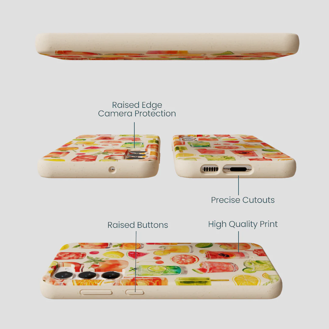 Seashell Sunset Sips Samsung Galaxy S23+(Plus) Case