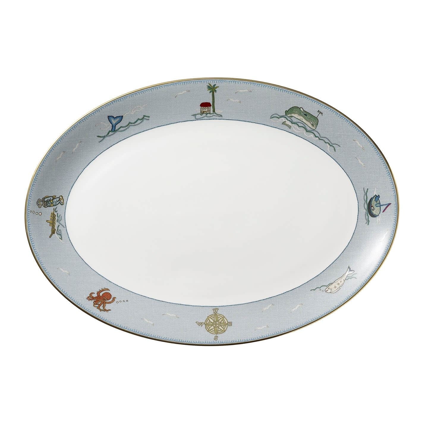 Sailor's Farewell Oval Platter