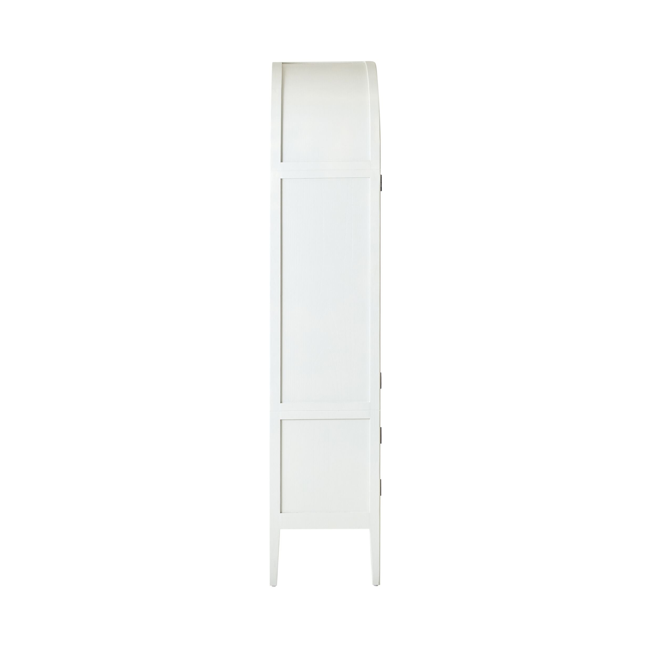 Serene Curved Display Cabinet White