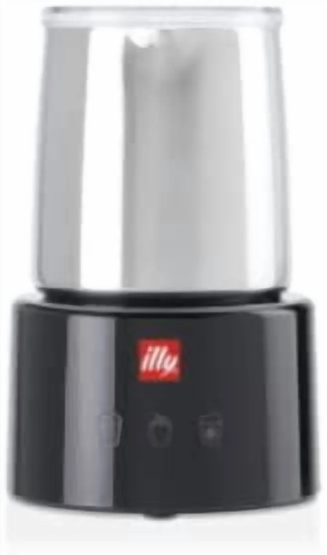 Illy Electric Milk Frother - Black & Stainless Steel