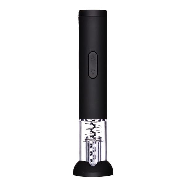 Elektrisk korketrekker 23,5 cm med foliekutter svart