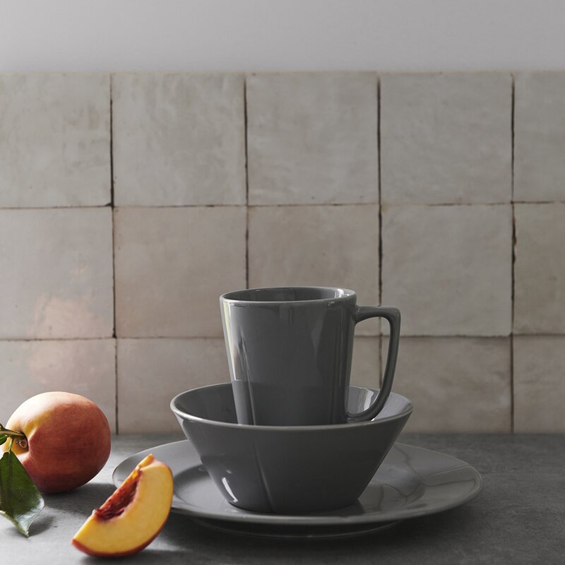 Grand Cru Colorful tallerken 23 cm ash grey