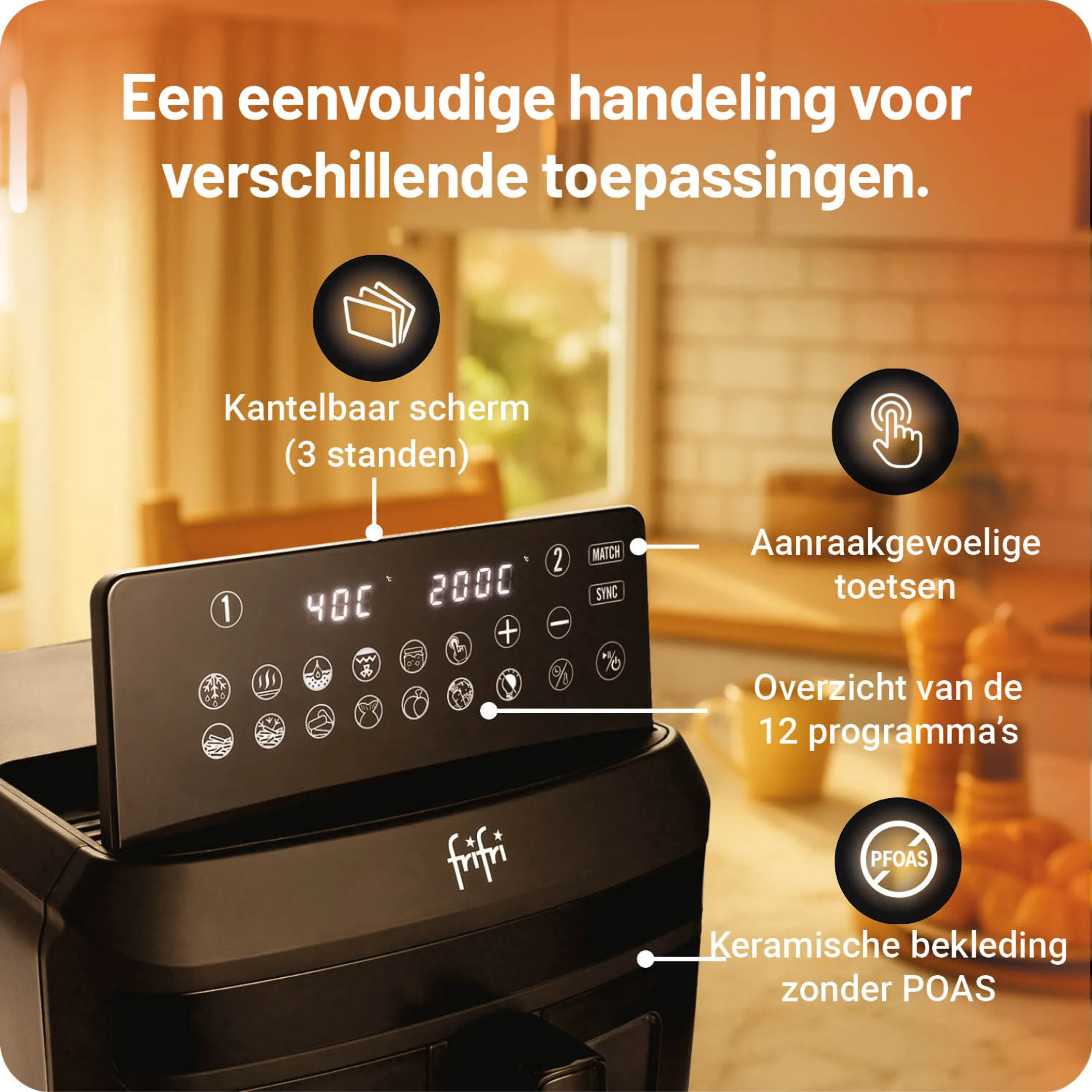 FriFri Airfryer Duo Slim FR0813028BLP