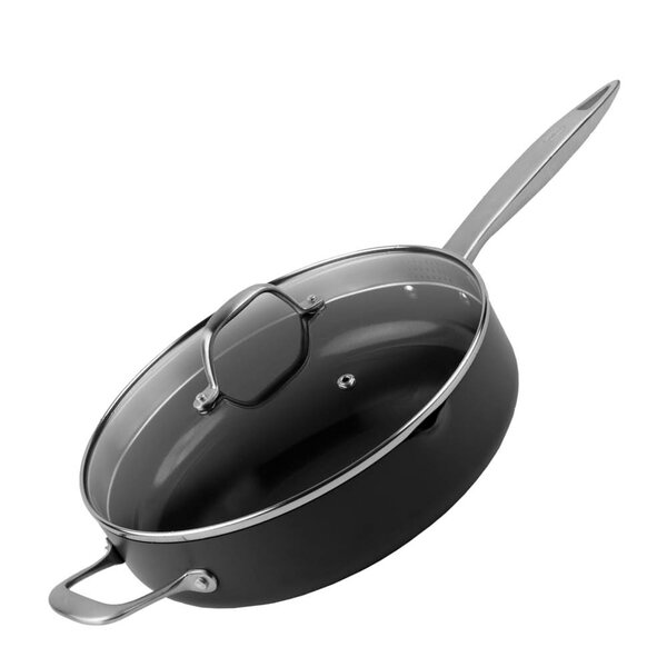 Ultimate Pro keramisk sautepanne 28 cm med lokk svart