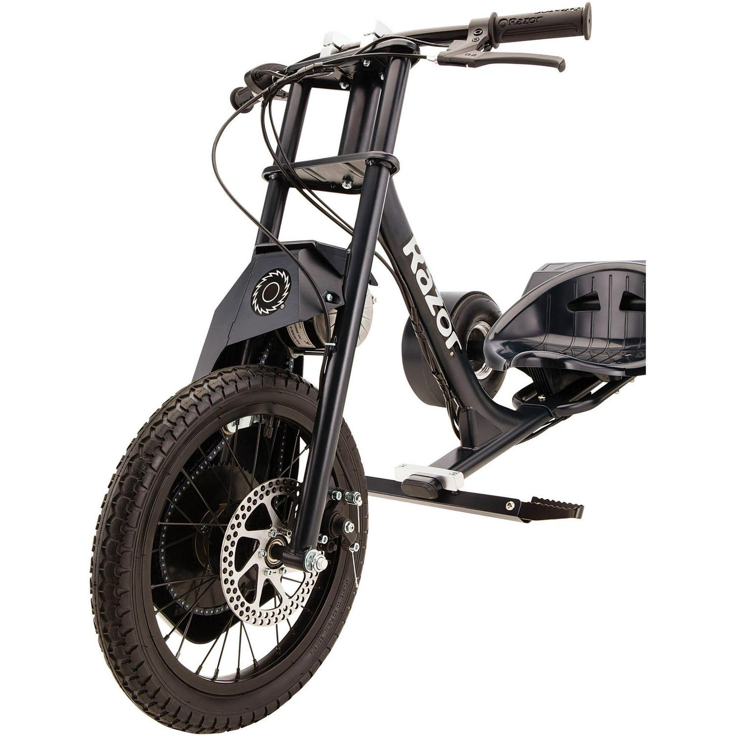 Razor DXT Electric Drift Trike - Black. 36V Powered Ride - on with Adjustable Seat and Variable Speed