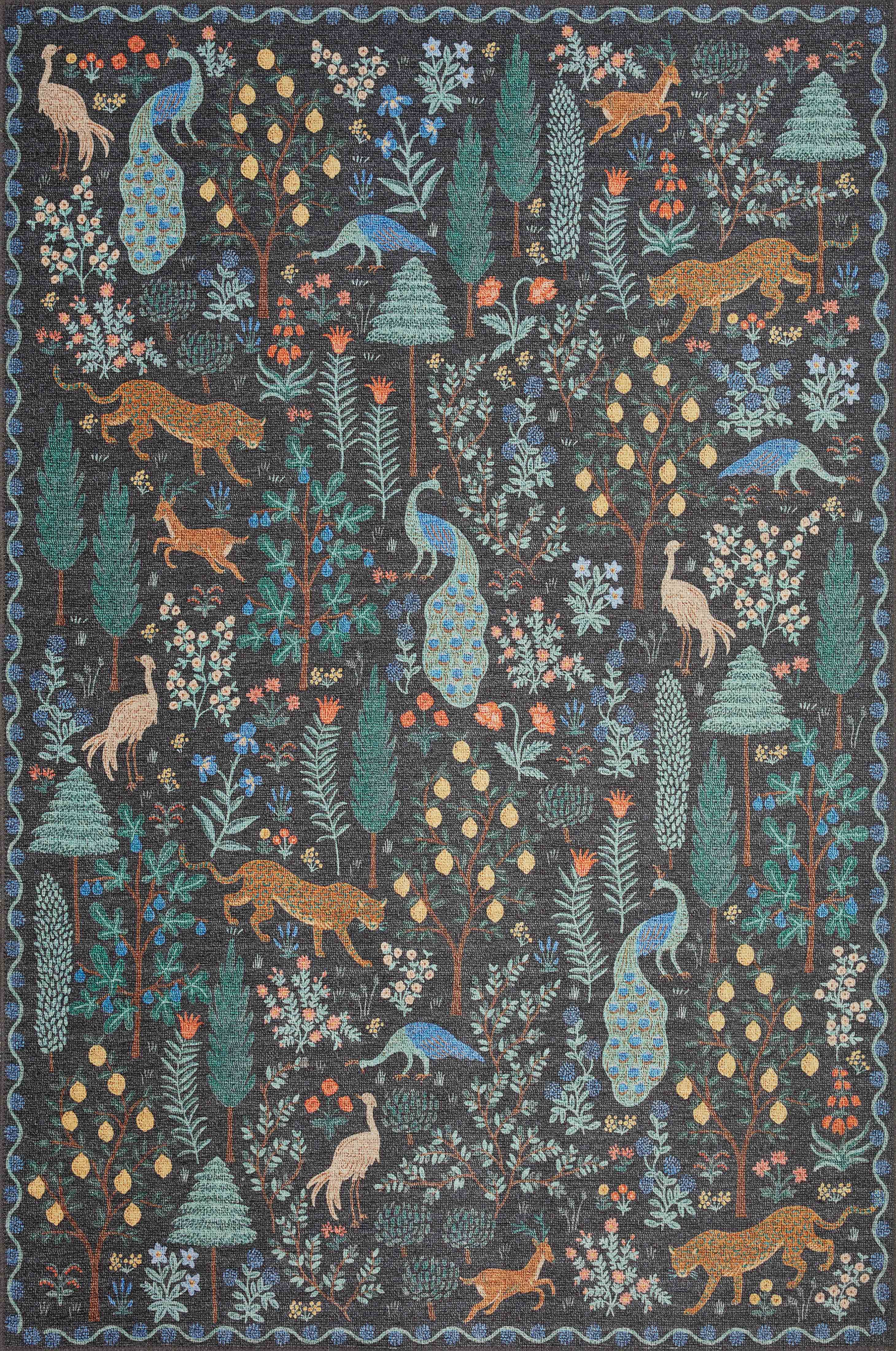 Rifle Paper Co. x Loloi Menagerie Rug Size: 18