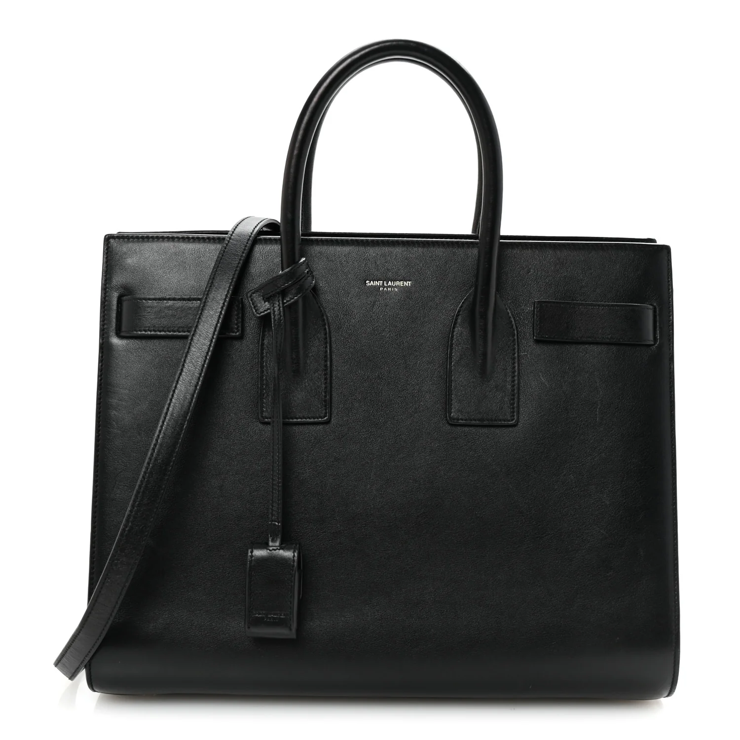 Calfskin Small Sac De Jour Black