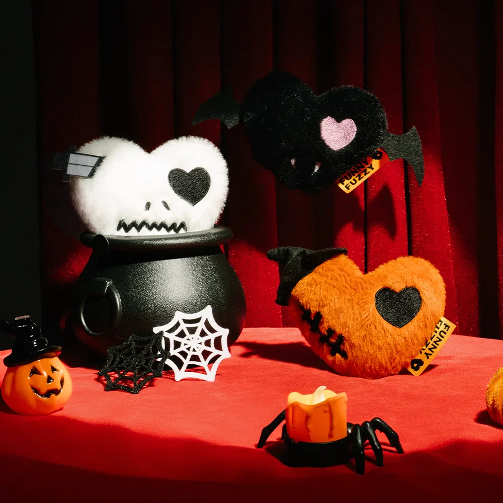 Halloween Plush Squeaky Dog Toy - Bat Heart