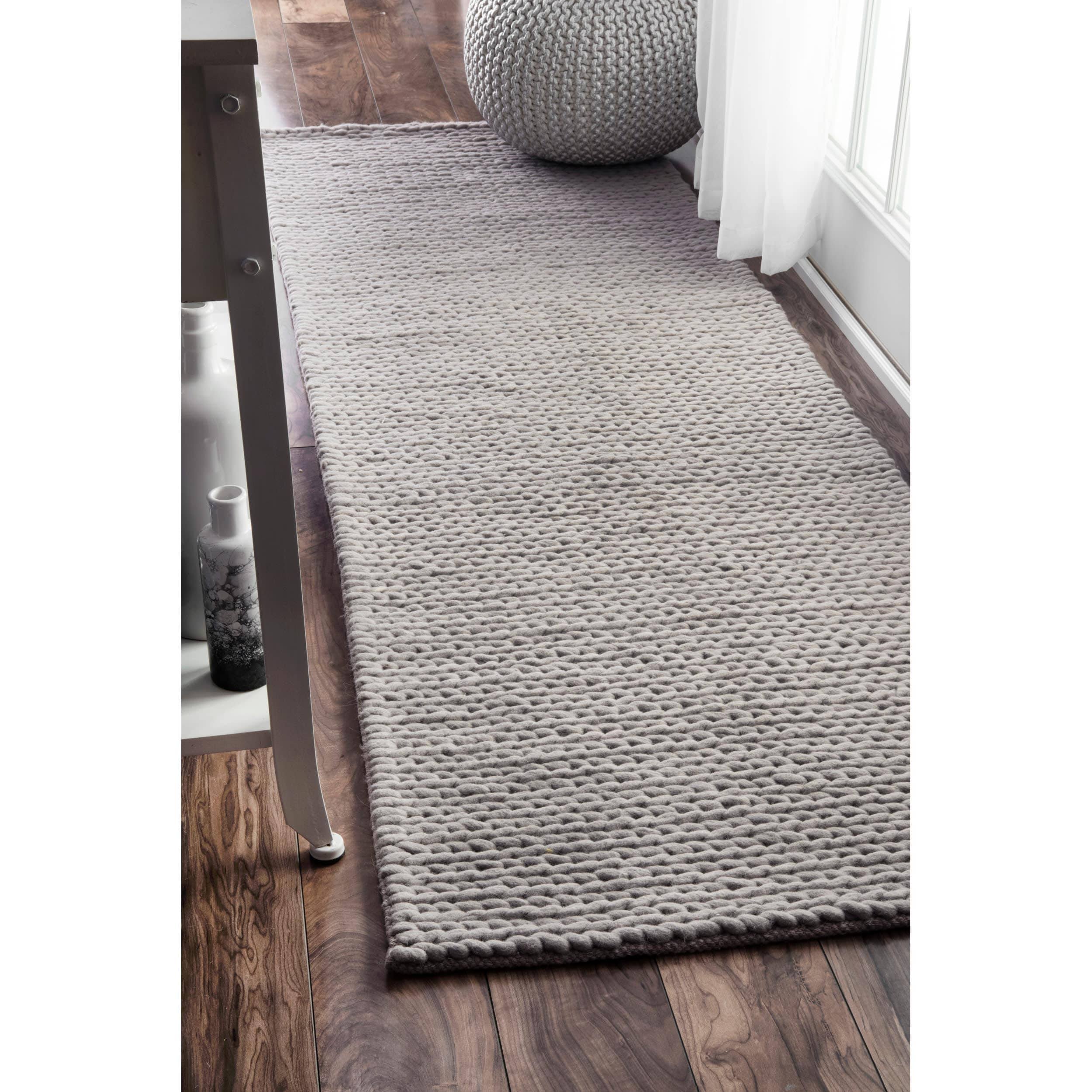 nuLOOM Penelope Braided Wool Runner Rug, 2' 8