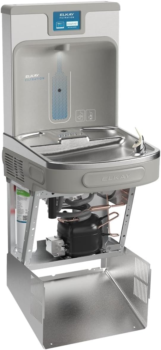 Elkay LZS8WSSP Enhanced Bottle Filler & Single ADA Cooler Refrigerated Stainless High Capacity Lead Drop Down Wrapper