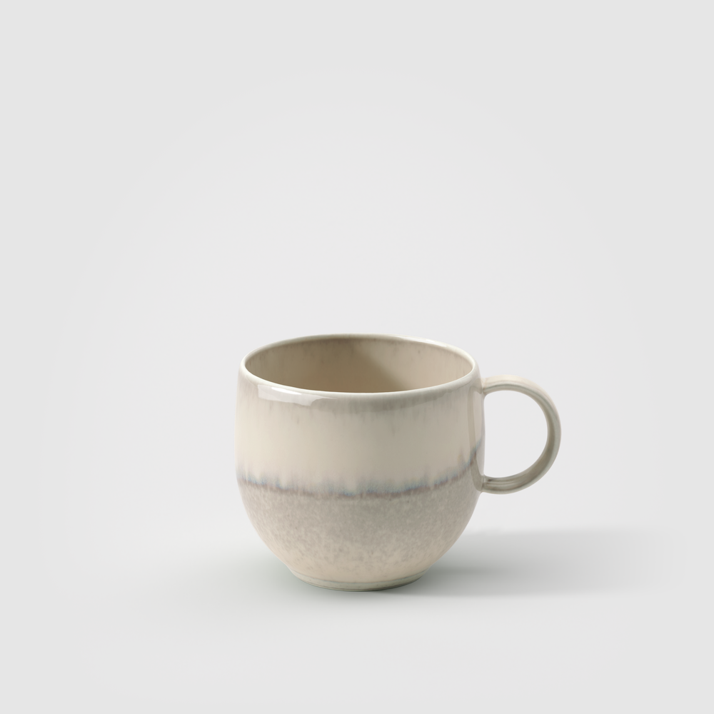 Perlemor Mug - Beige, 7.2 oz, Premium Porcelain