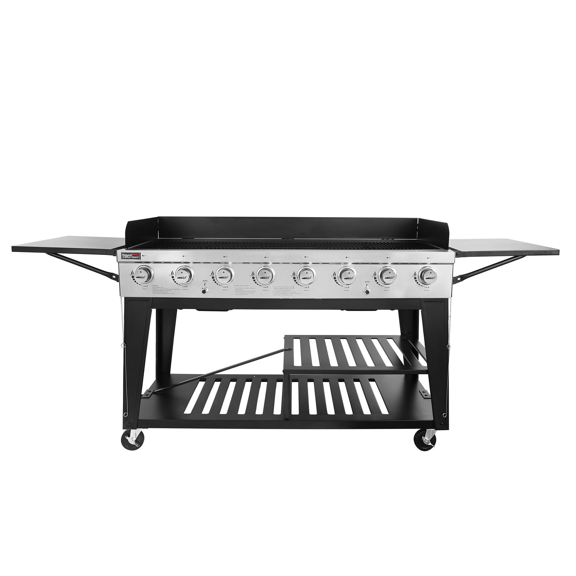GB8001 8-Burner BBQ Gas Propane Grill Outdoor Large Party