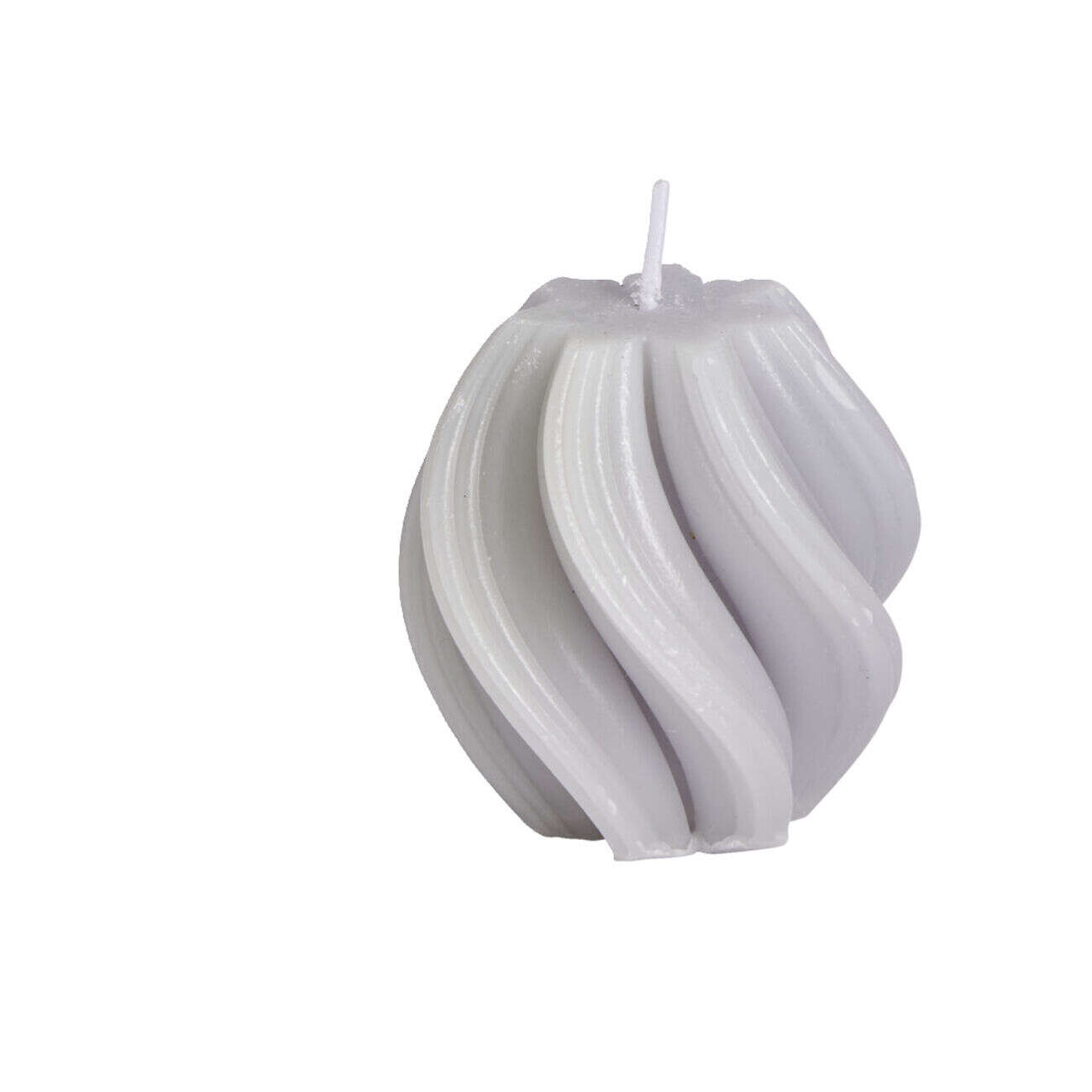 Bougie design vague 6x6xH6cm