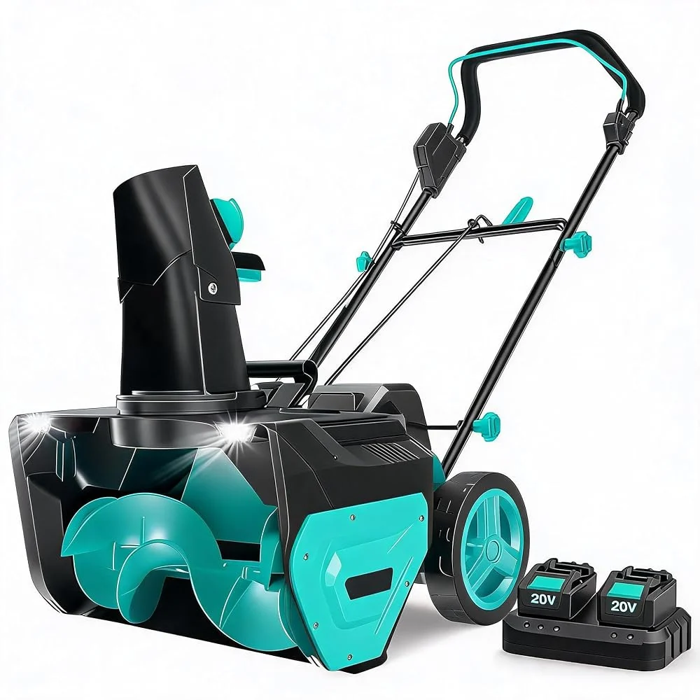 Aptliton 40V Electric Snow Blower 21 Inch & 2 * 5.0Ah Batteries
