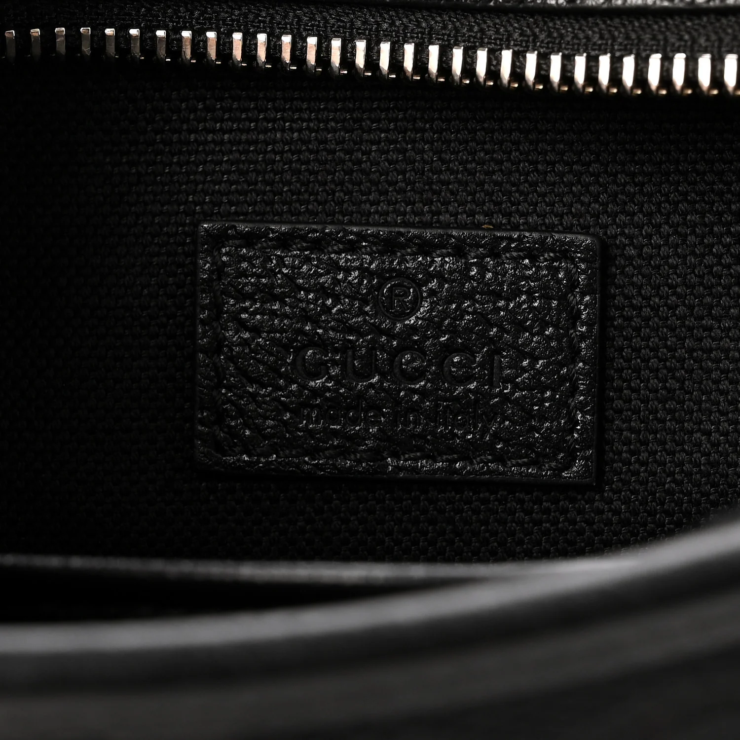 Monogram Jumbo GG Textured Dollar Calfskin Web Mini Crossbody Bag Black