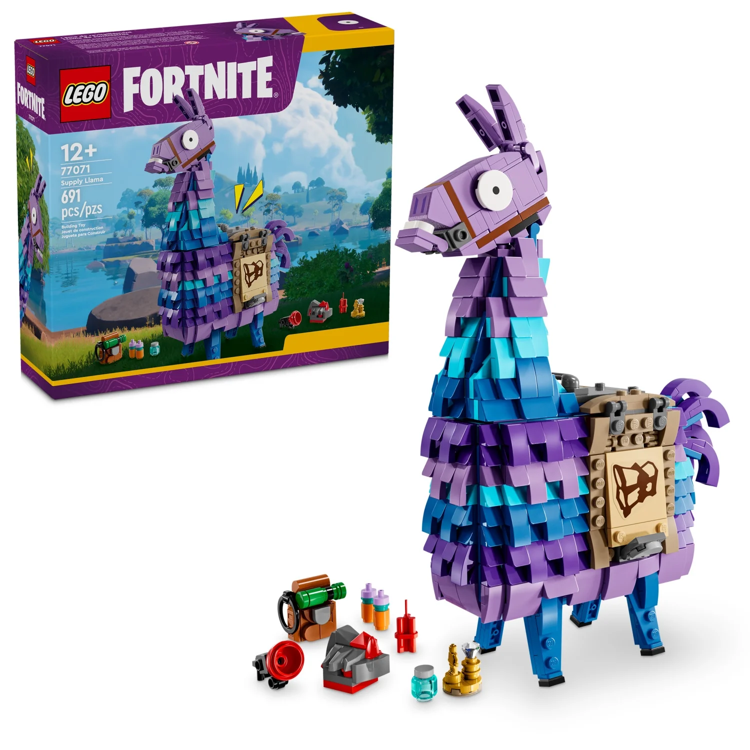 Fortnite Battle Bus and Supply Llama Building Se - Image 3