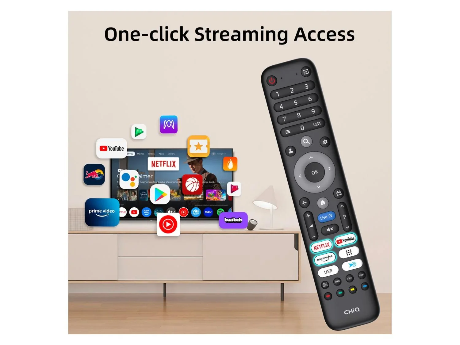 Chiq Smart TV FHD L32FM10V, 32 pouces (80 cm)