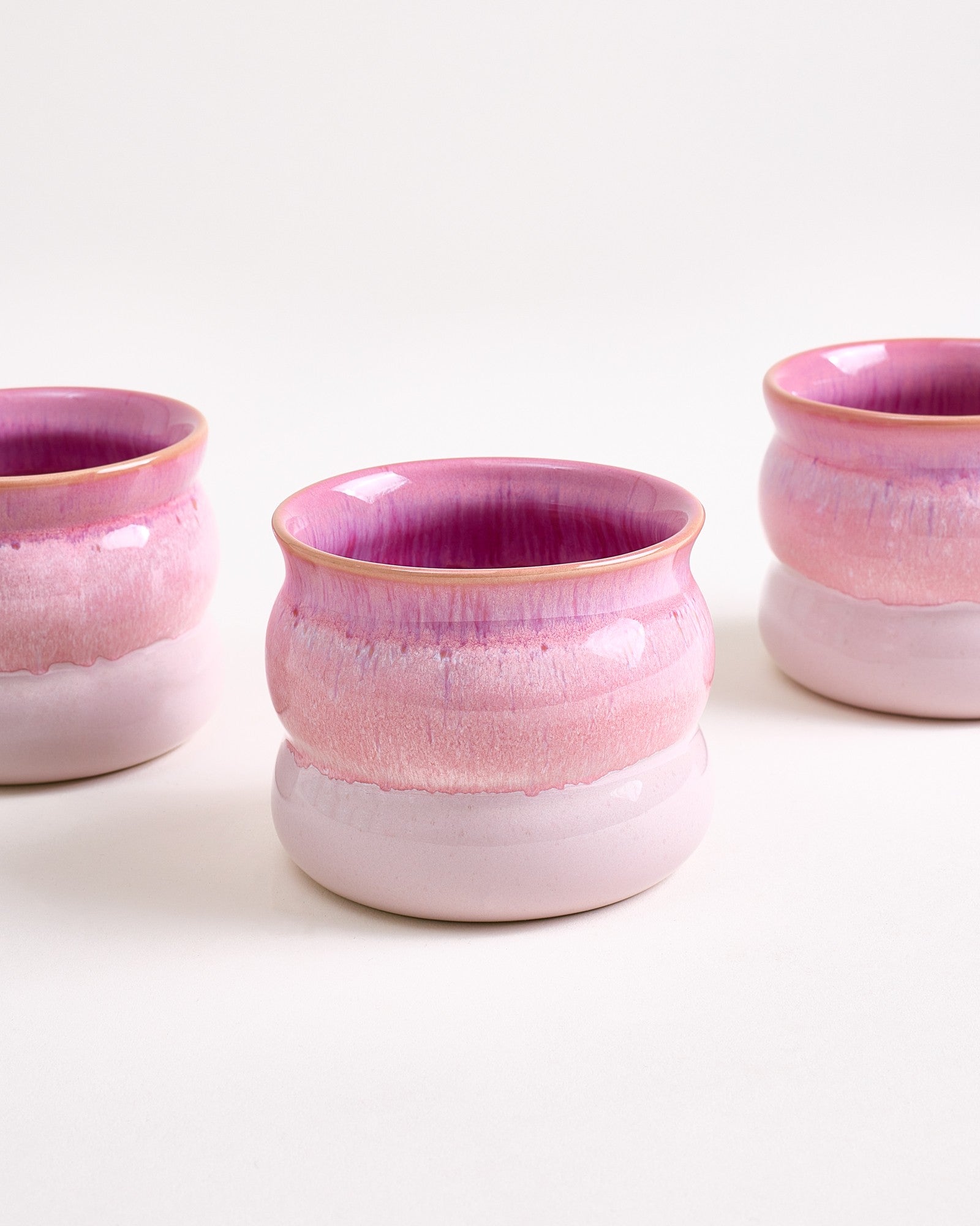 BICA - SMALL CUP BUBBLE PINK SET OF 4