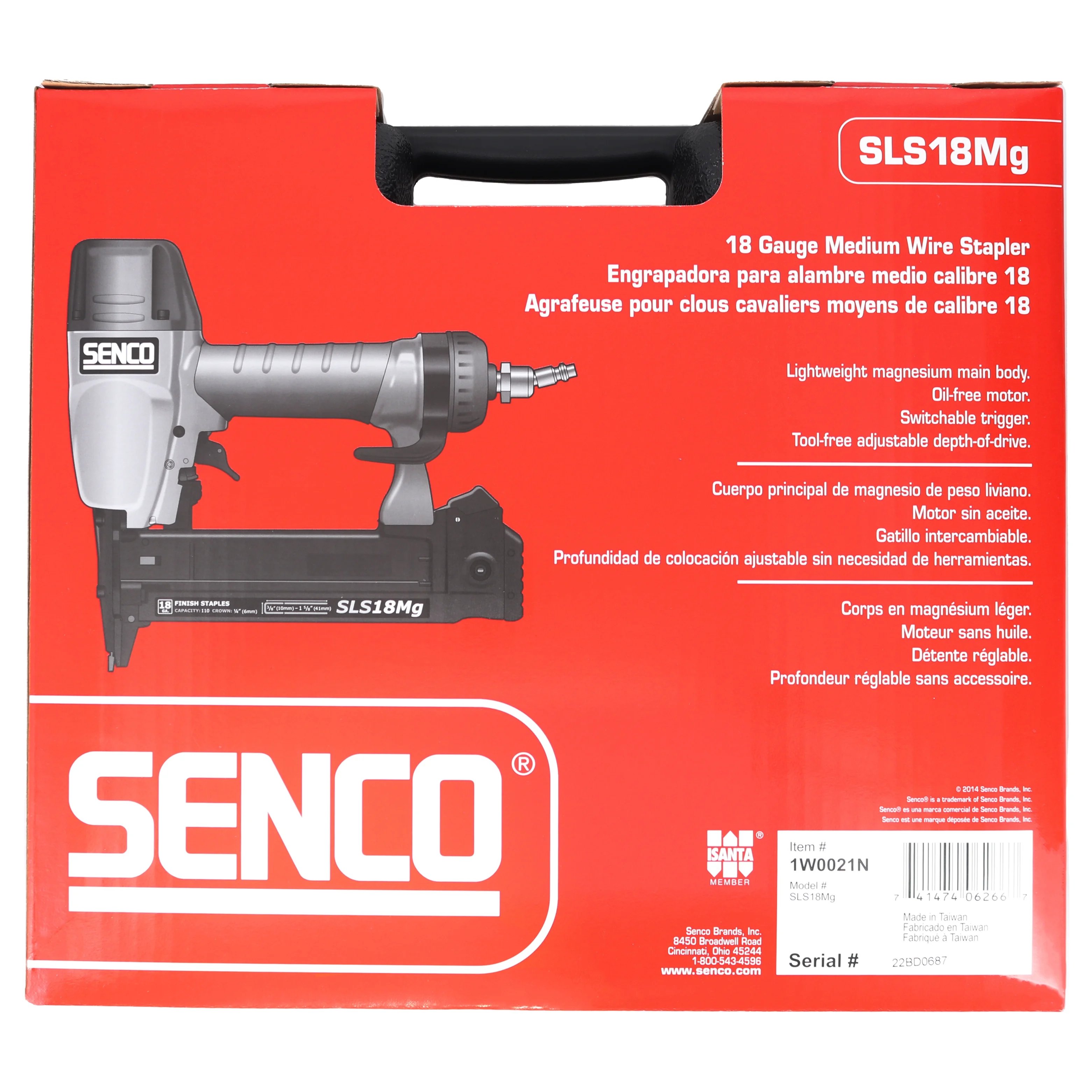 1W0021N SLS18MG 1-1/2 in 18 Gauge 1/4 in Crown Pneumatic Finish Stapler - Image 10