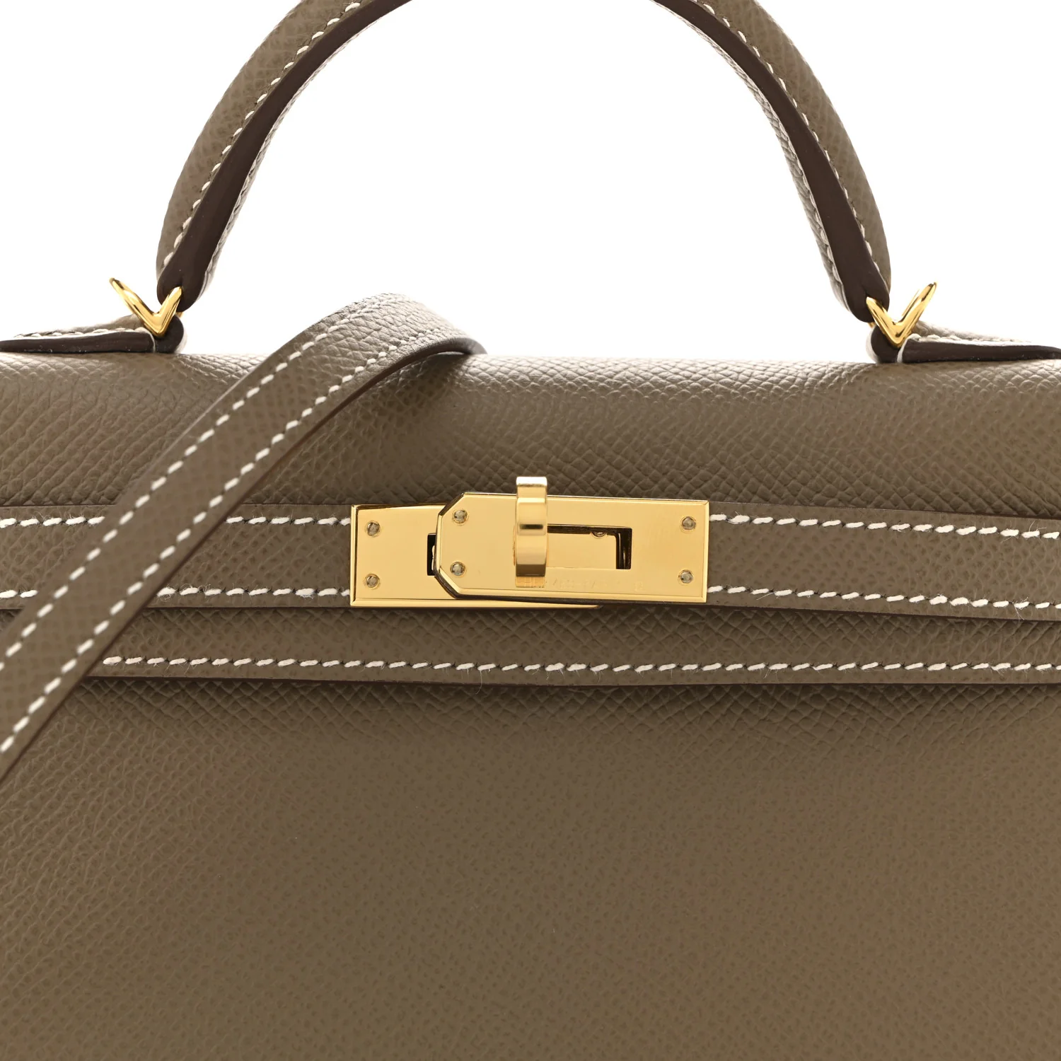 Epsom Mini Kelly Sellier 20 Etoupe