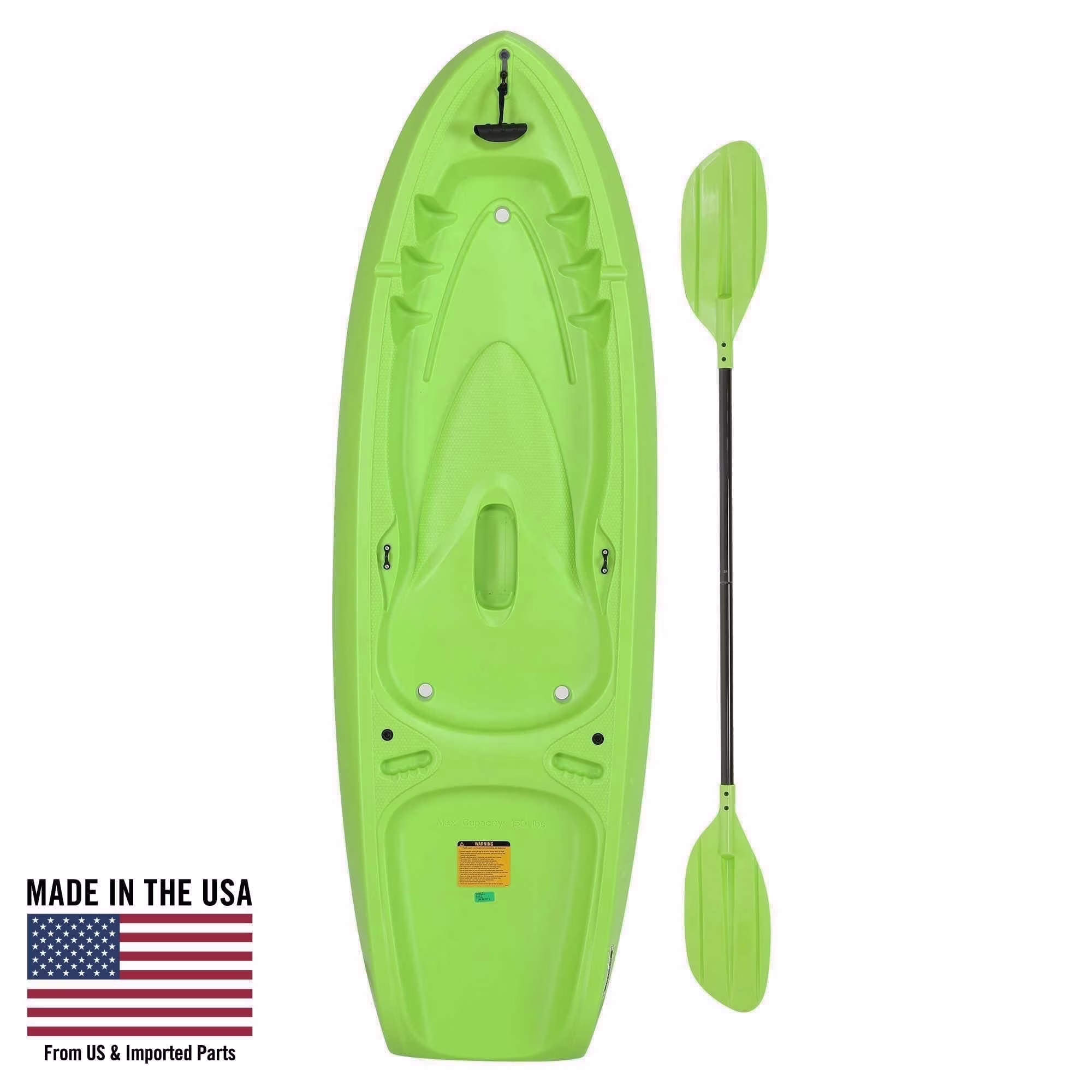 Recruit 6.5 ft Youth Sit-on-Top Kayak, Lime Green (90765)(Lime Green)